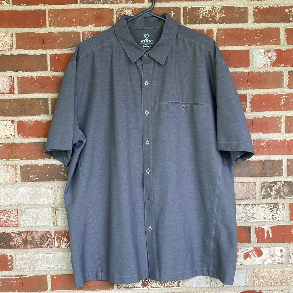 Kuhl Gray Casual Button Down Shirt size XL